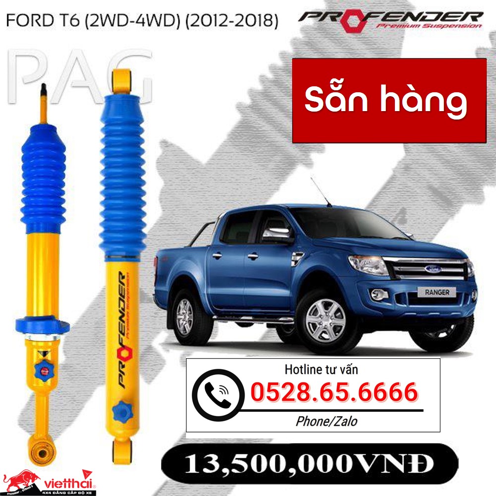 Phuộc Profender PAG chỉnh 4 chế độ dành riêng cho Ford Ranger đời 2012-2018